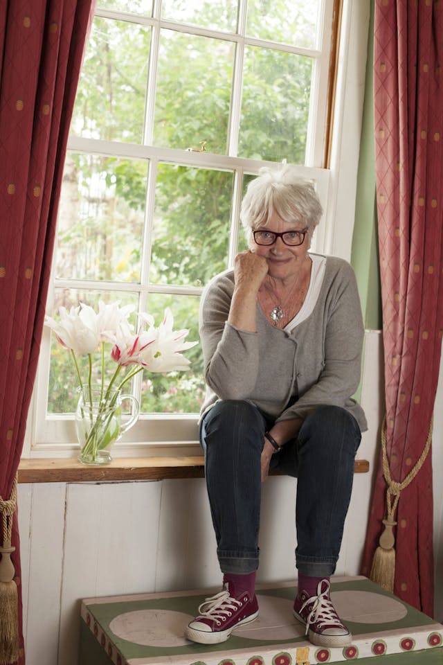 Liz Calder at her home in Saxmundham, Suffolk, UK - May 2013