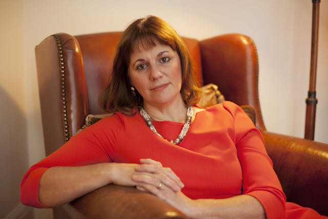 Kim Hillier at her home in Rickmanswowrth, Hertfordshire, UK - October 2013